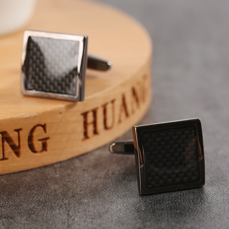 Formal Cufflinks Set with Black Gun Cufflinks