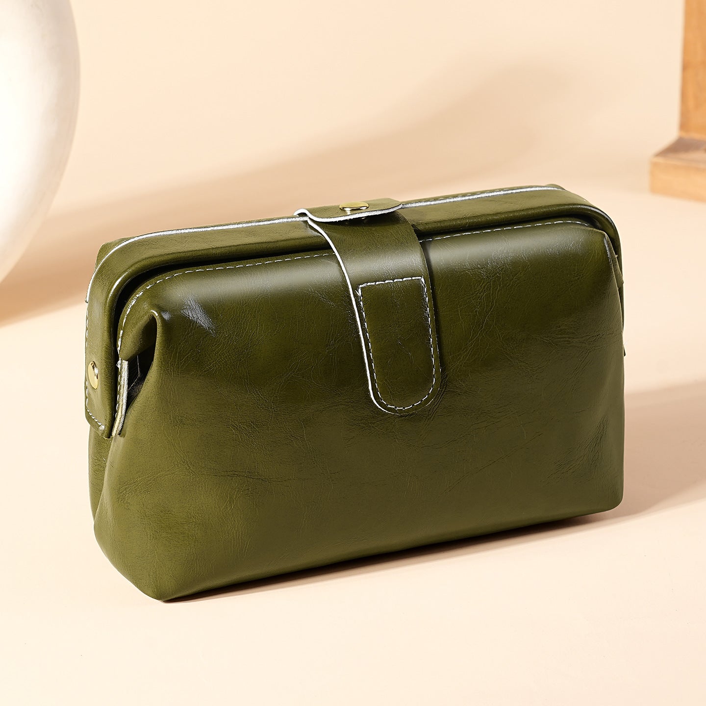 Leather texture women's clutch bag (long/short)