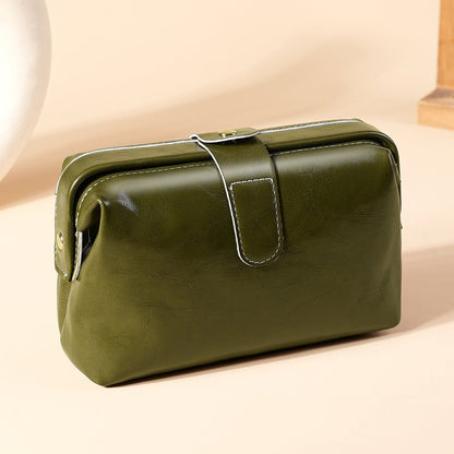 Leather texture women's clutch bag (long/short)