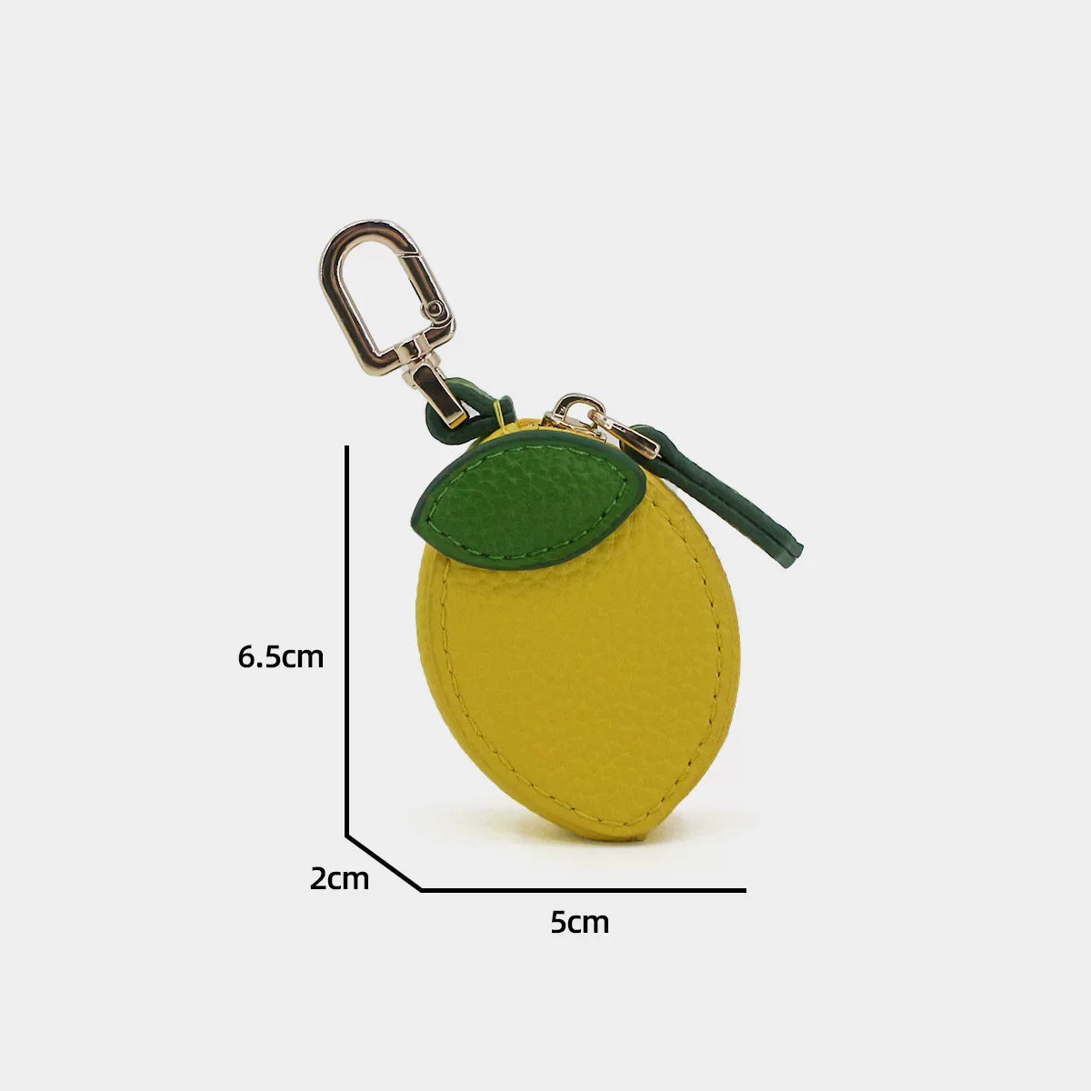 Leather bag pendant - fruit and vegetable series