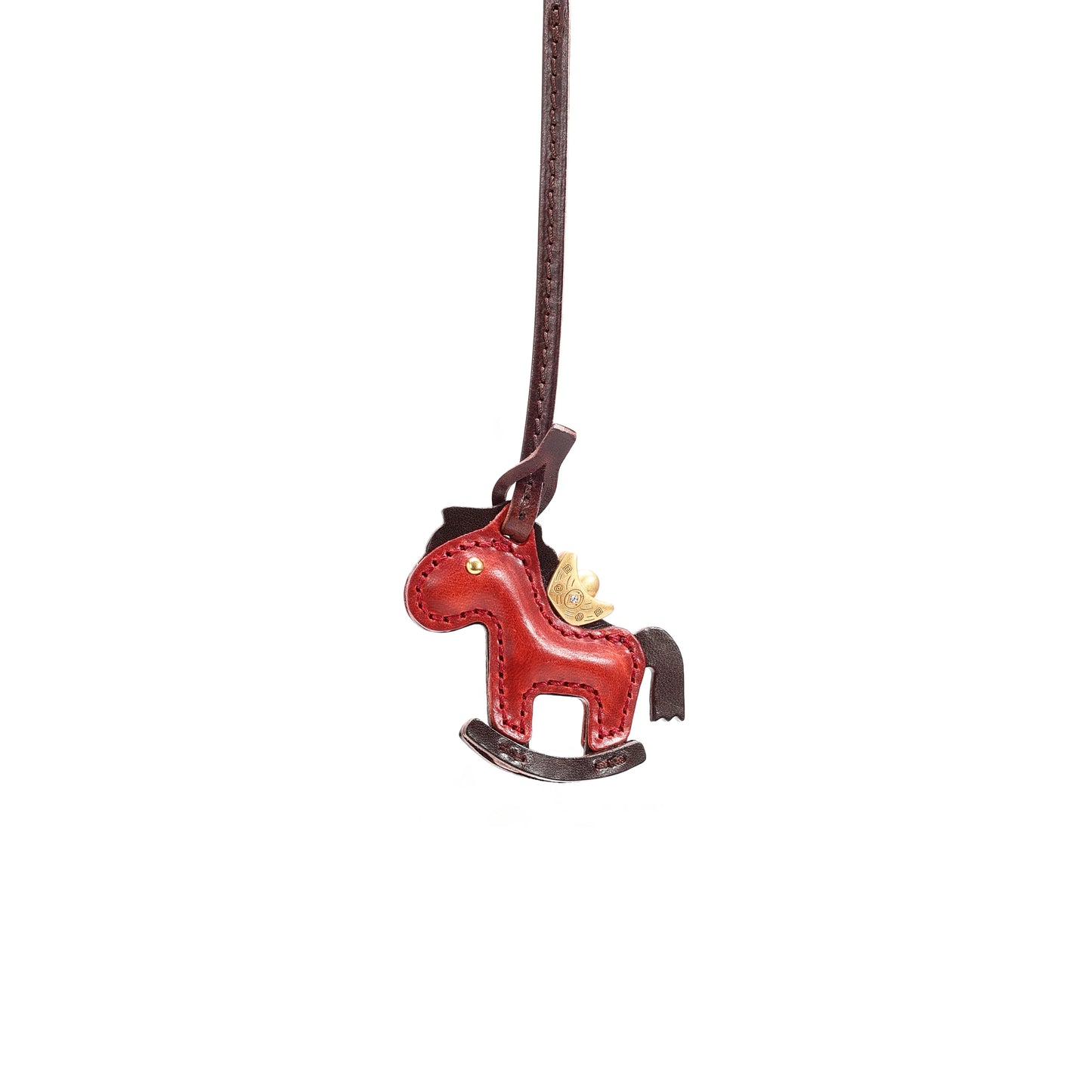 HALF WORK leather bag charm - [money right away]