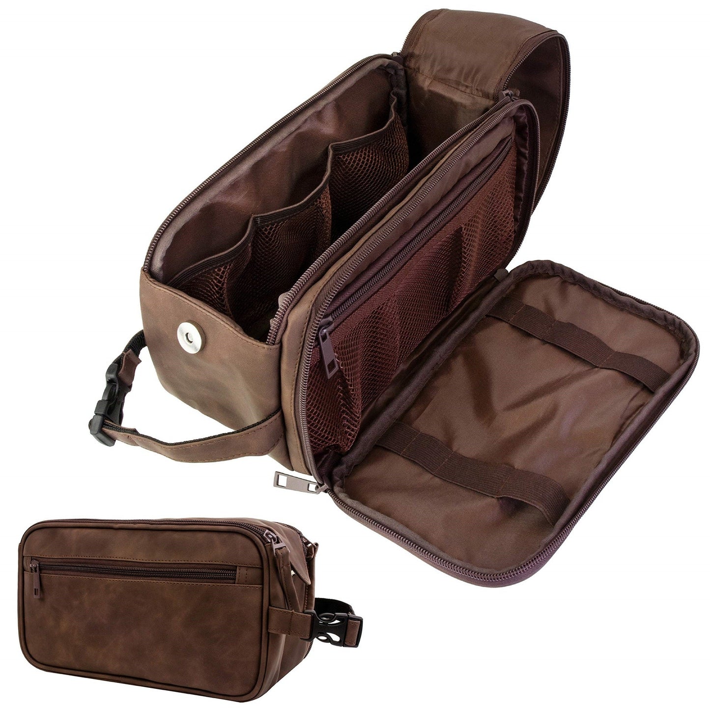 Pu leather - men's toilet bag (26.6 * 14 * 15cm)
