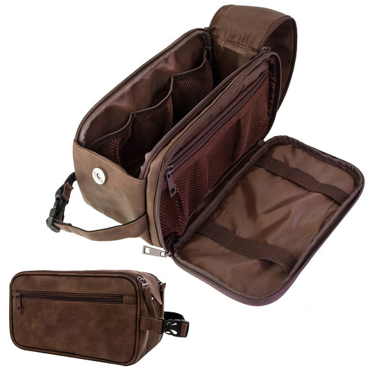 Pu leather - men's toilet bag (26.6 * 14 * 15cm)