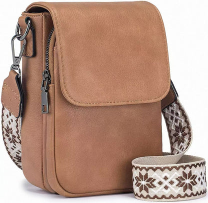 Women's Leather Bag - Shoulder Mobile Phone Bag for Women