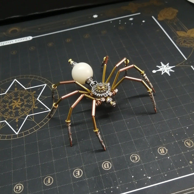 3D Metal Puzzles - Little Spider 8 (White, Red, Black)
