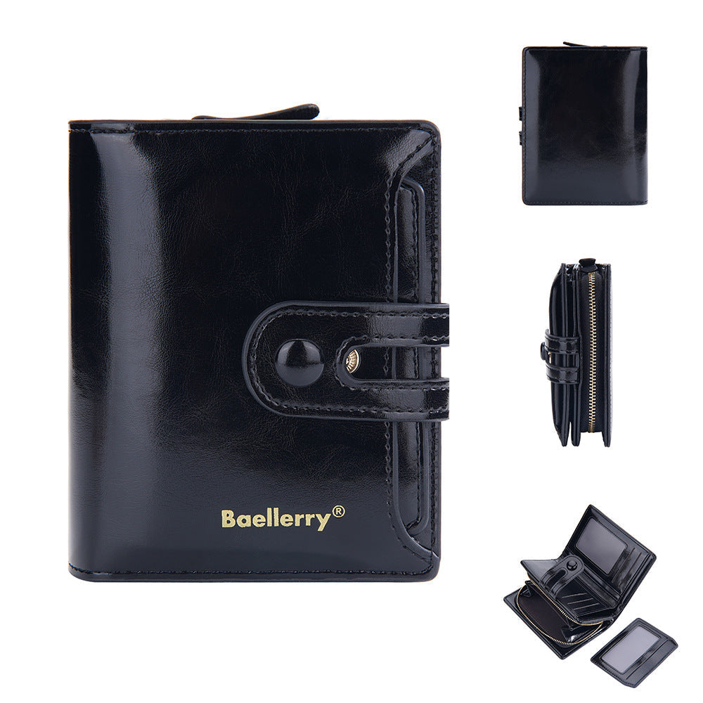 Ladies Leather Bag - Oil Wax Leather Wallet