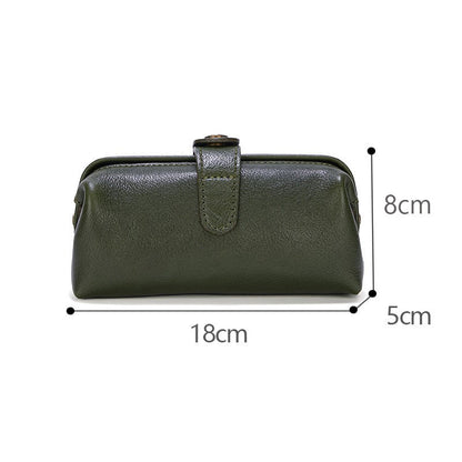 Vintage Leather Ladies Cosmetic Bag