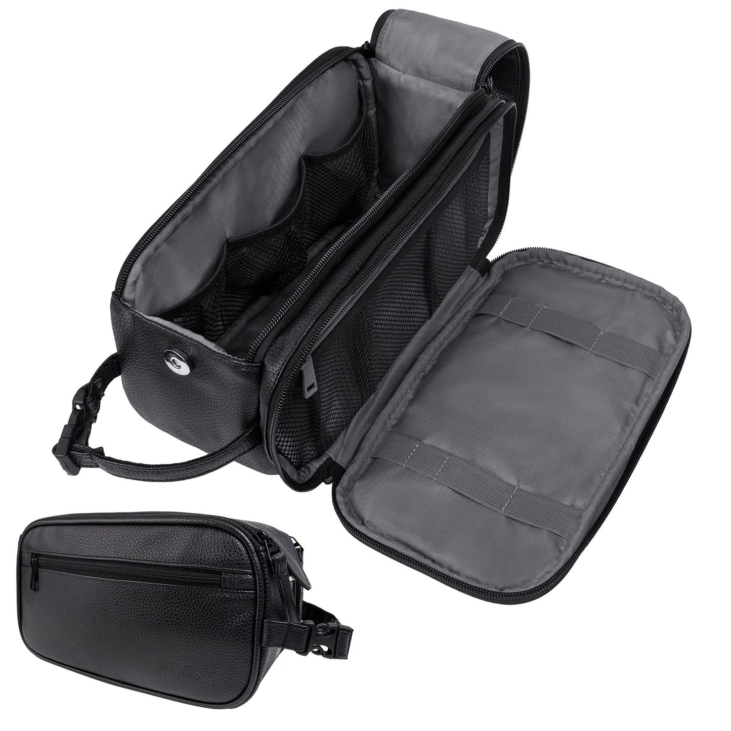 Pu leather - men's toilet bag (26.6 * 14 * 15cm)