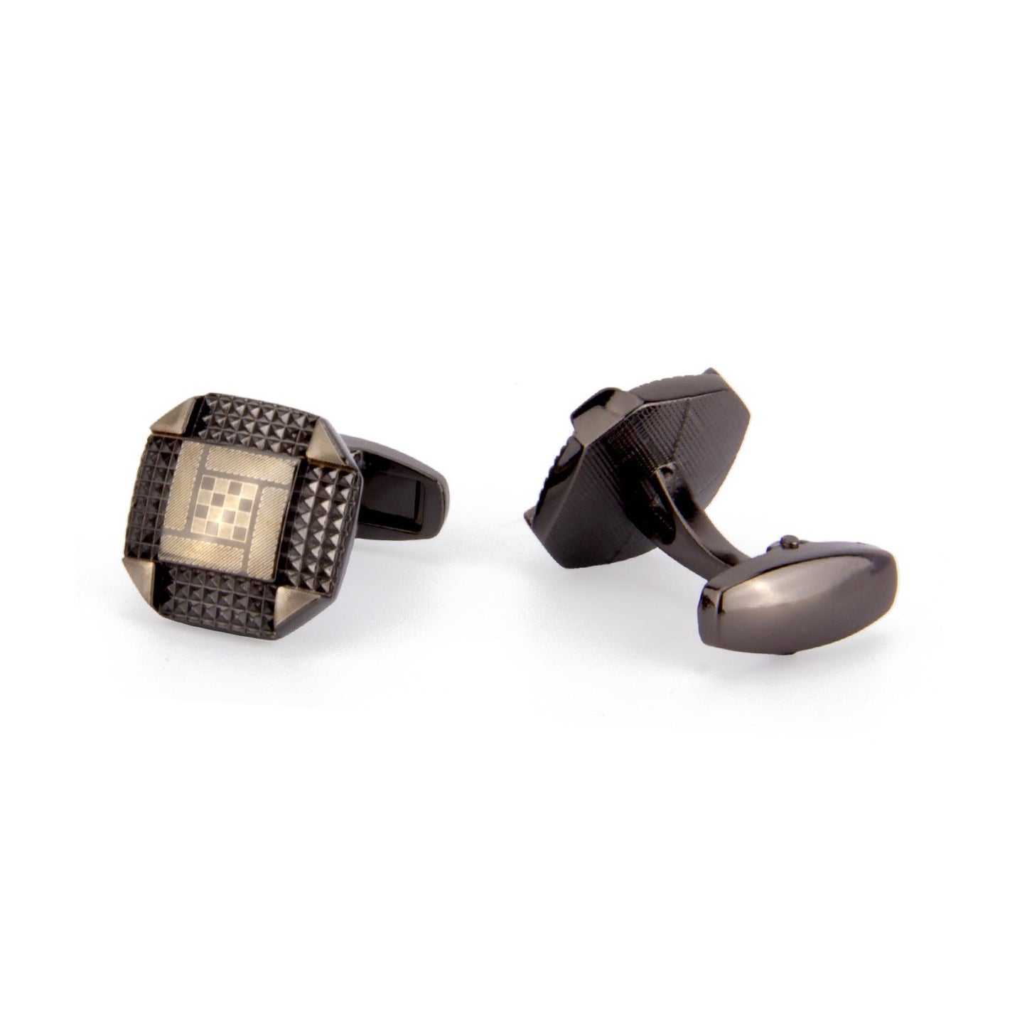 12 Pairs Classic Men’s Electroplated Cufflinks