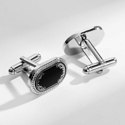 12 Pairs Classic Men’s Electroplated Cufflinks