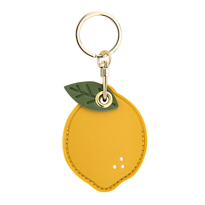 Leather bag pendant - fruit series