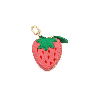 Leather bag pendant - fruit and vegetable series