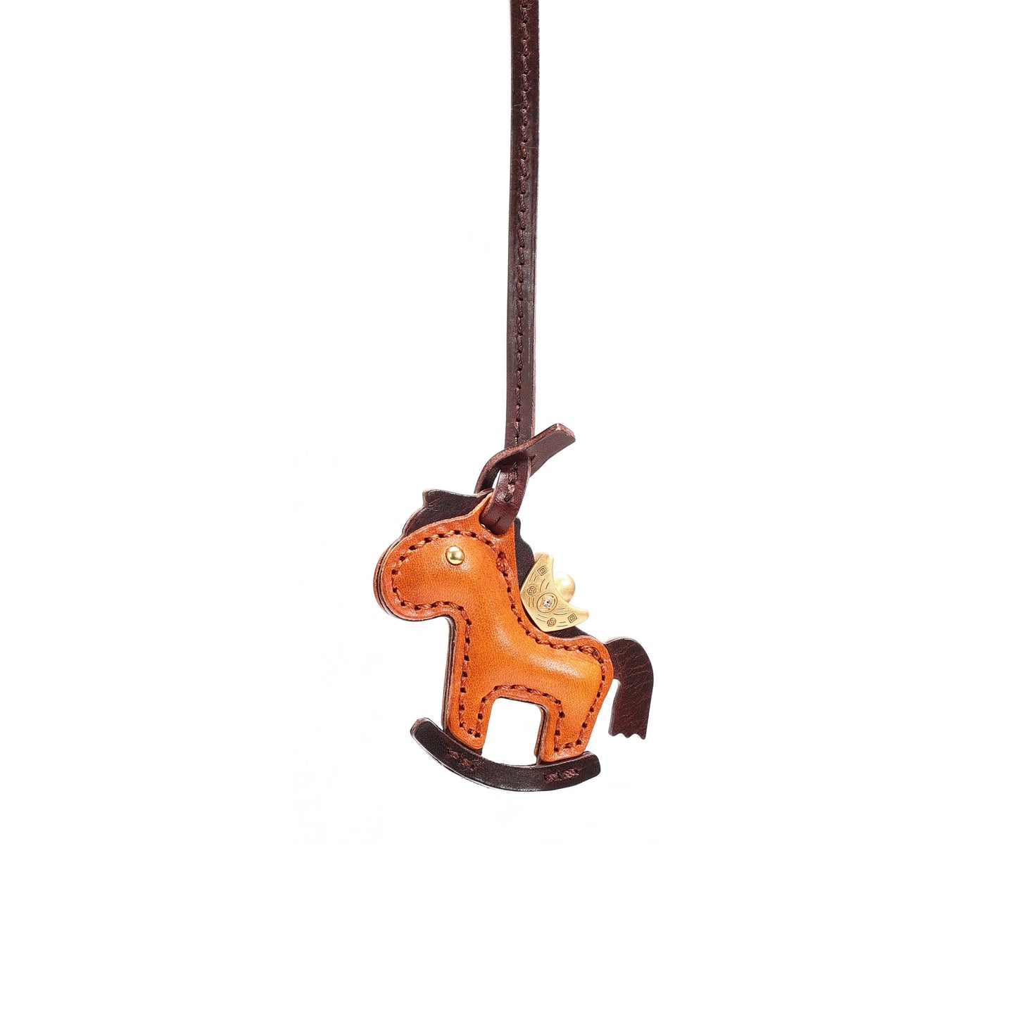 HALF WORK leather bag charm - [money right away]