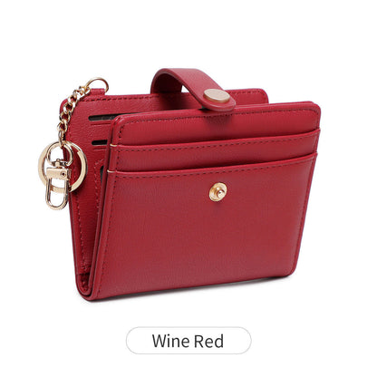 Ladies Leather Bag-RFID Anti-theft Brush Zipper Card Bag