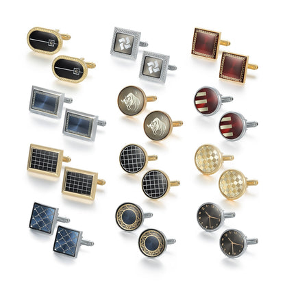 Electroplated Formal Cufflinks Set