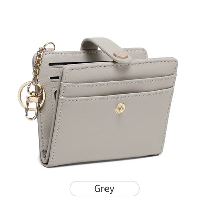 Ladies Leather Bag-RFID Anti-theft Brush Zipper Card Bag