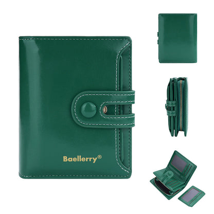 Ladies Leather Bag - Oil Wax Leather Wallet