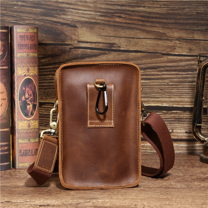 Vintage Crazy Horse Leather - Men's Fanny Pack