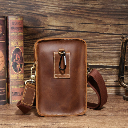 Vintage Crazy Horse Leather - Men's Fanny Pack