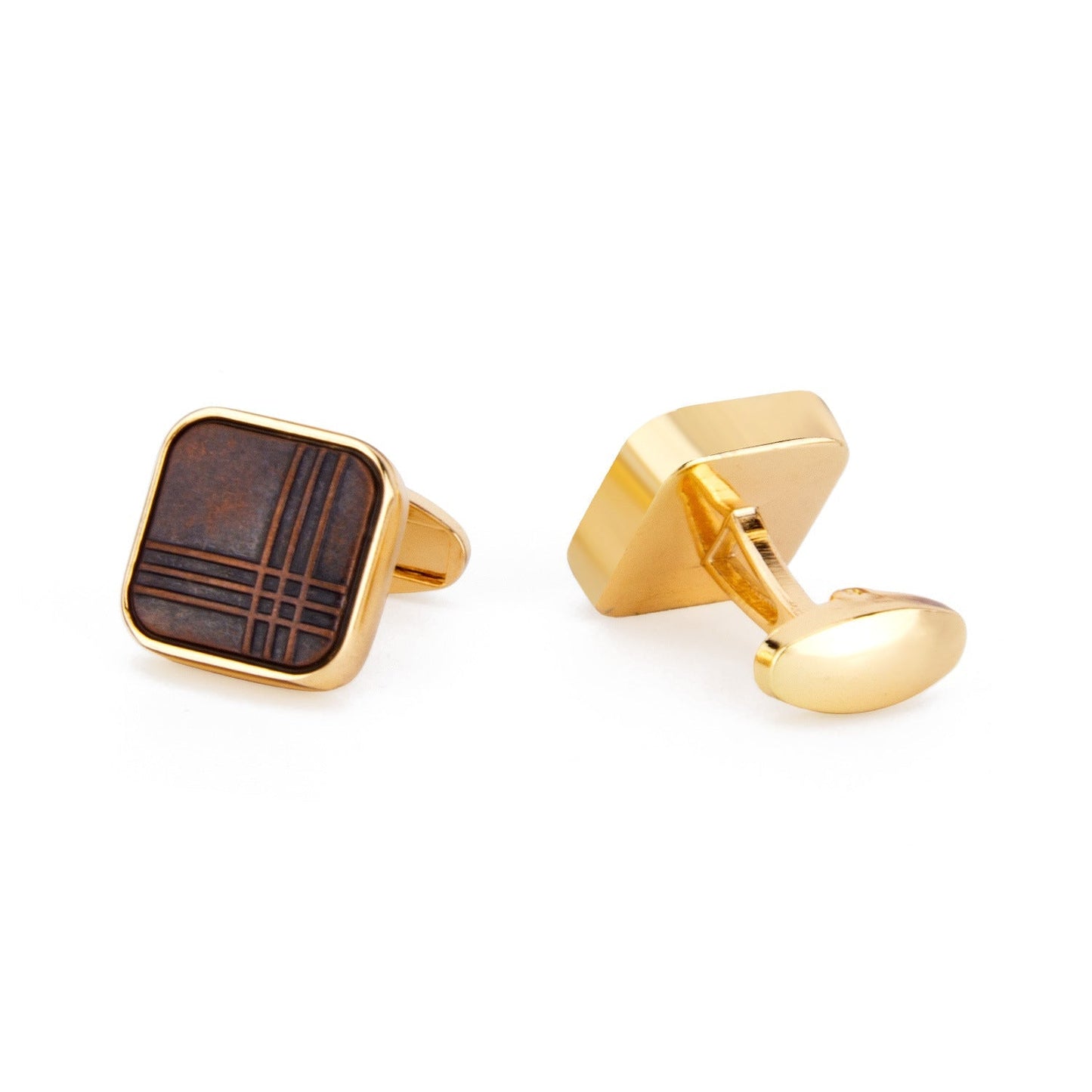 12 Pairs Classic Men’s Electroplated Cufflinks