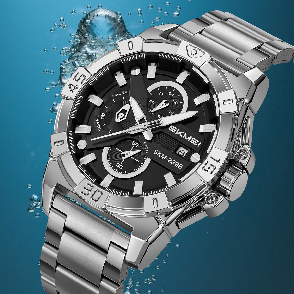 SKMEI- Men's Waterproof Quartz Watch-2399