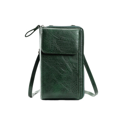 Women's Leather Bag - Multifunctional Mobile Phone Bag