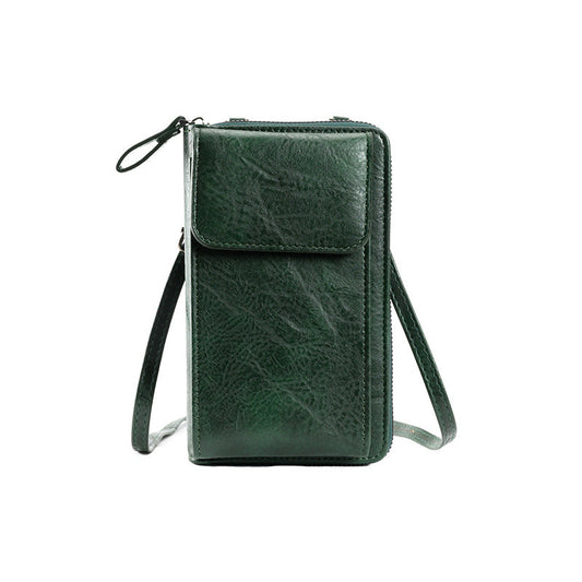 Women's Leather Bag - Multifunctional Mobile Phone Bag