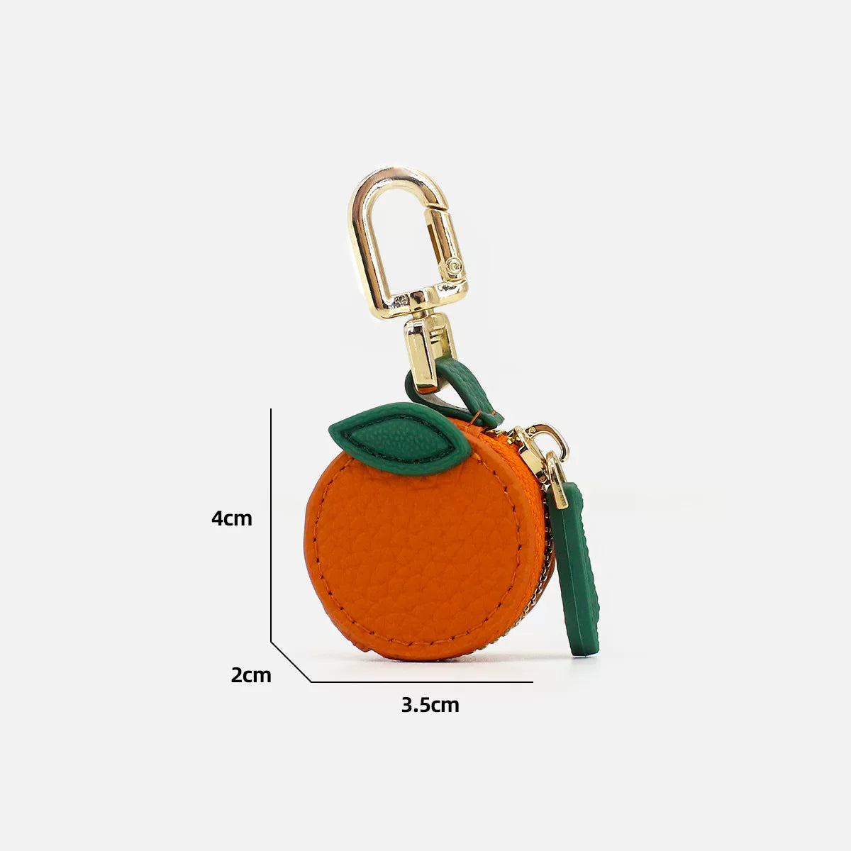 Leather bag pendant - fruit and vegetable series