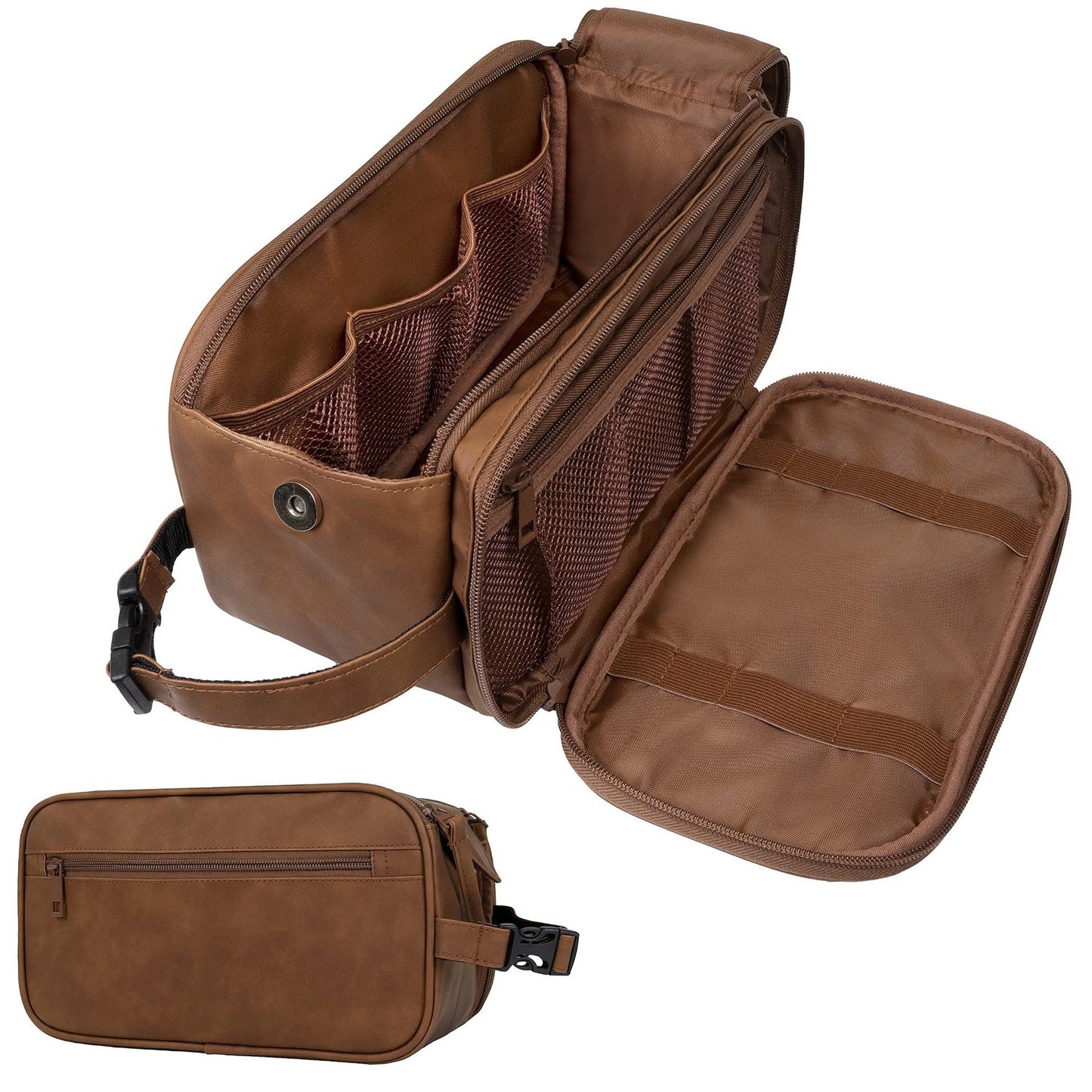 Pu leather - men's toilet bag (26.6 * 14 * 15cm)