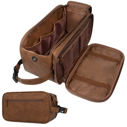 Pu leather - men's toilet bag (26.6 * 14 * 15cm)