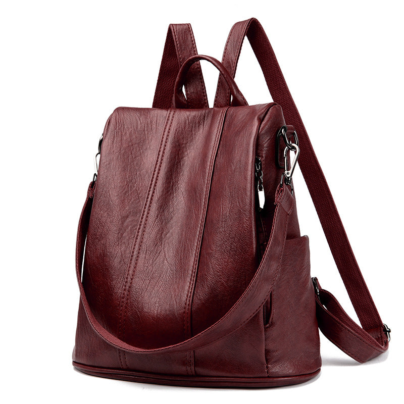 Ladies Leather Bag - Vintage Backpack