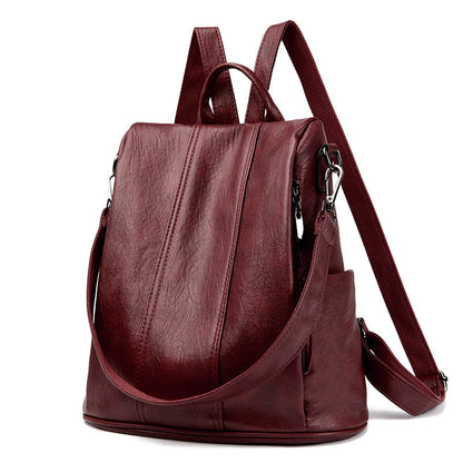 Ladies Leather Bag - Vintage Backpack