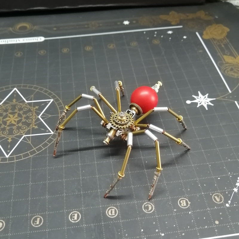 3D Metal Puzzles - Little Spider 8 (White, Red, Black)