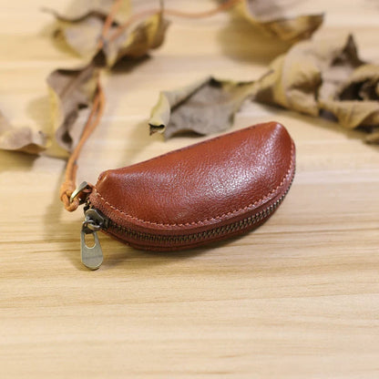 Retro cowhide small storage bag