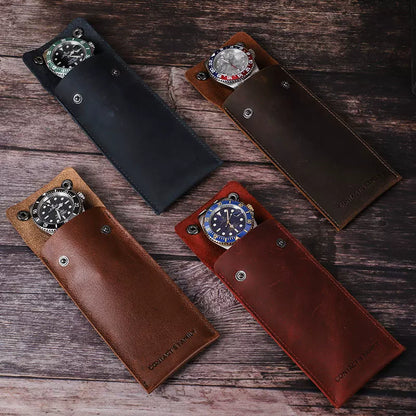 Vintage Leather - Watch Storage Bag (Single)