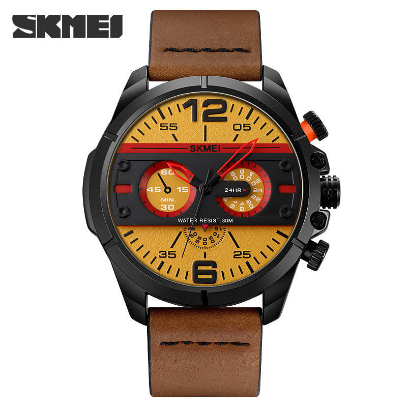 SKMEI- Men's Waterproof Quartz Watch-1846