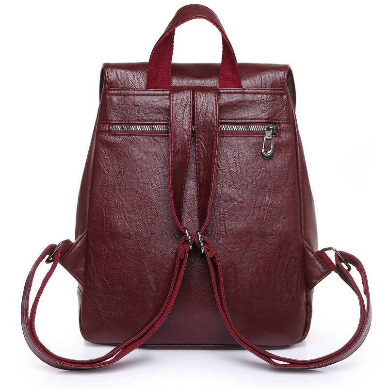 Ladies Leather Bag - Business Backpack