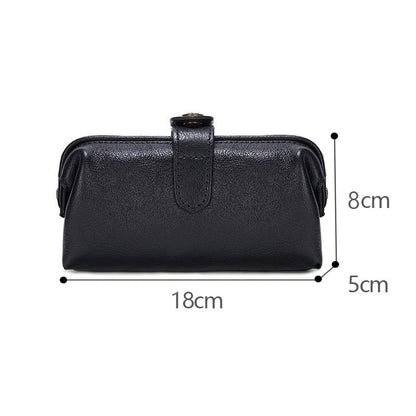 Vintage Leather Ladies Cosmetic Bag