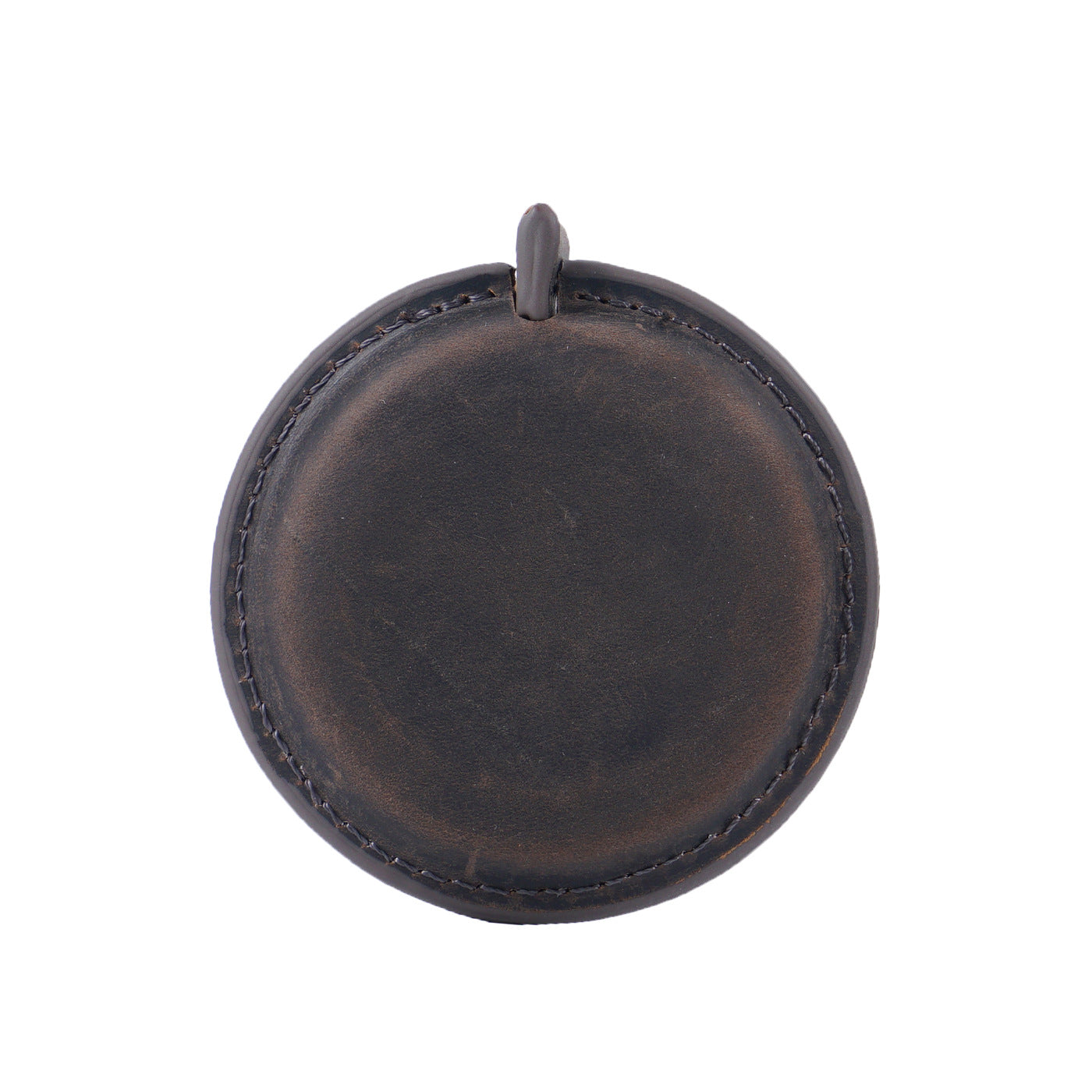 Crazy Horse leather handmade tape measure (solid color/engraved)