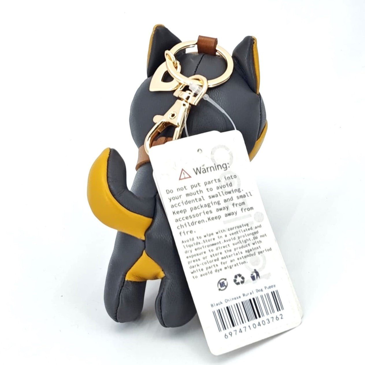 Chinese Village Dogs (Black) Leather Charm