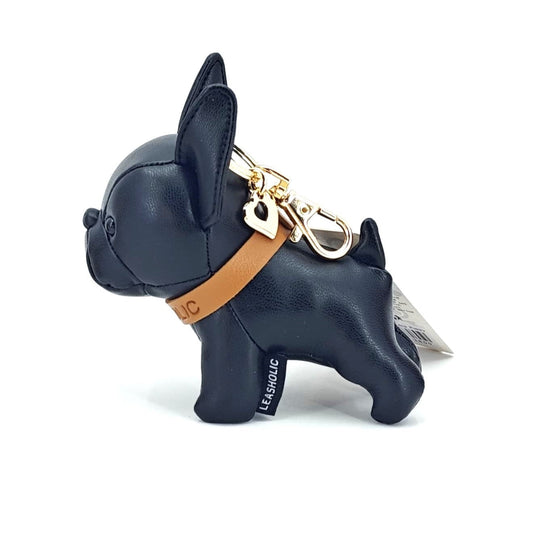 Bulldog (Black) Leather Charm