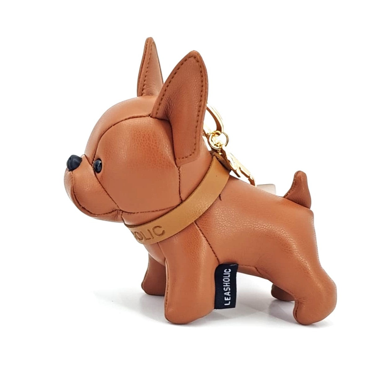 Bulldog (Brown) Leather Charm