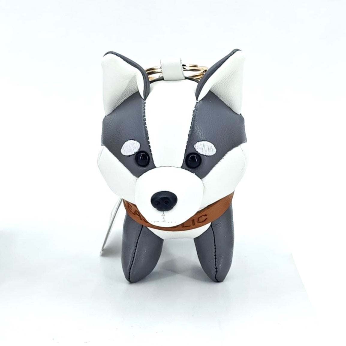 Husky Leather Charm