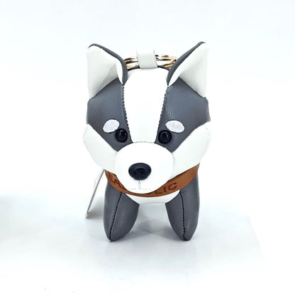 Husky Leather Charm