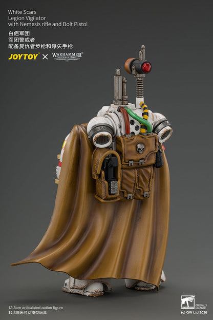(20/8) White Scars Legion Vigilator with Nemesis rifle and Bolt Pistol - Warhammer "The Horus Heresy" 1/18 Action Figure By JOYTOY