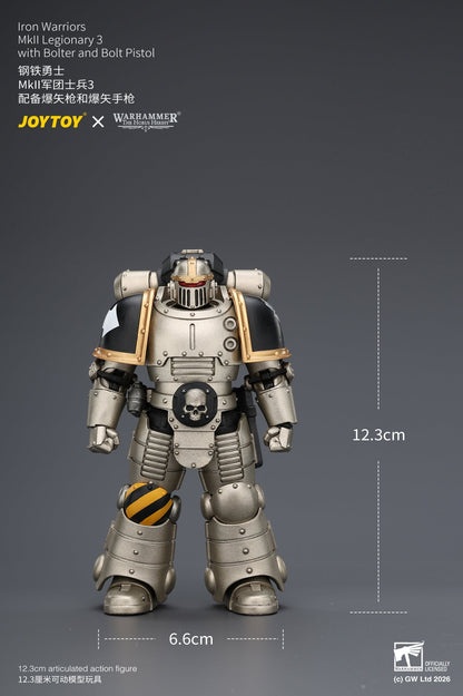 (20/6 CUTOFF) Iron Warriors Mkll Tactical Sergeant & Legionary - Primarch-Warhammer 40k 1/18 Action Figure By JOYTOY