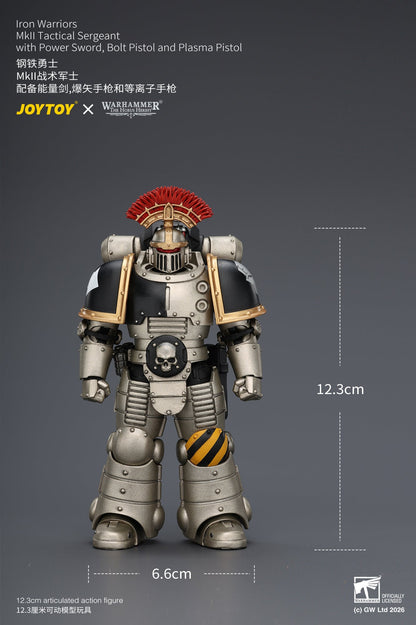 (20/6 CUTOFF) Iron Warriors Mkll Tactical Sergeant & Legionary - Primarch-Warhammer 40k 1/18 Action Figure By JOYTOY