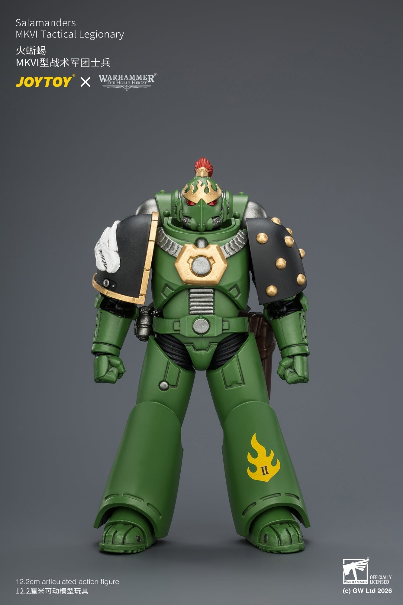 (15/7) Salamanders MK III Tactical Legionary & MKVI Tactical Legionary - "The Horus Heresy" Warhammer 40k 1/18 Action Figure By JOYTOY