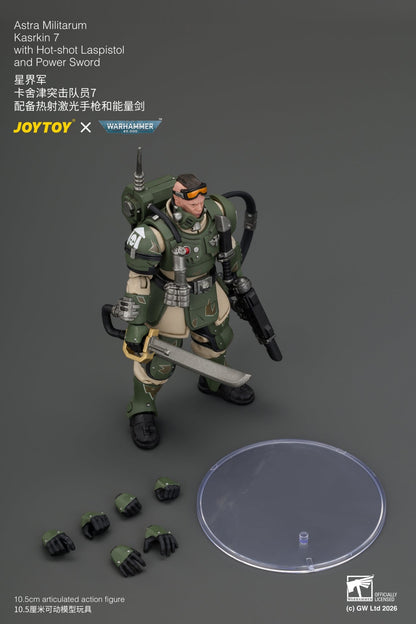 (30/8) Astra Militarum Kasrkin Squad - Warhammer 40K 1/18 Action Figure By JOYTOY