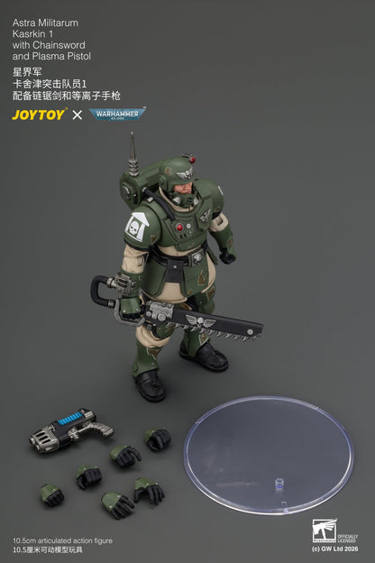 (30/8) Astra Militarum Kasrkin Squad - Warhammer 40K 1/18 Action Figure By JOYTOY